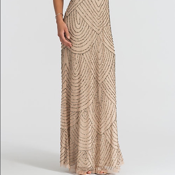 art deco maxi dress